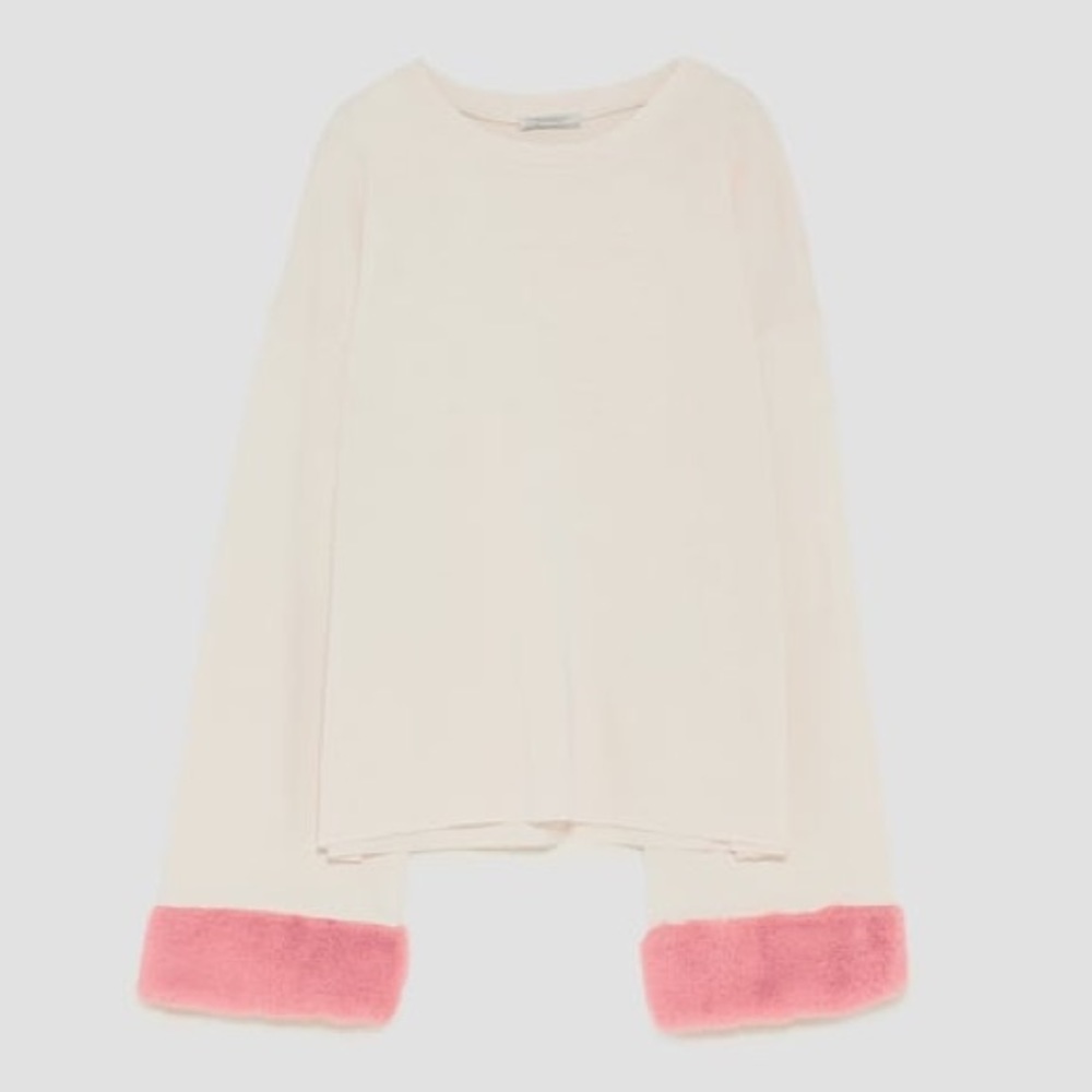 Zara Trafaluc sweatshirt with sleeve appliques